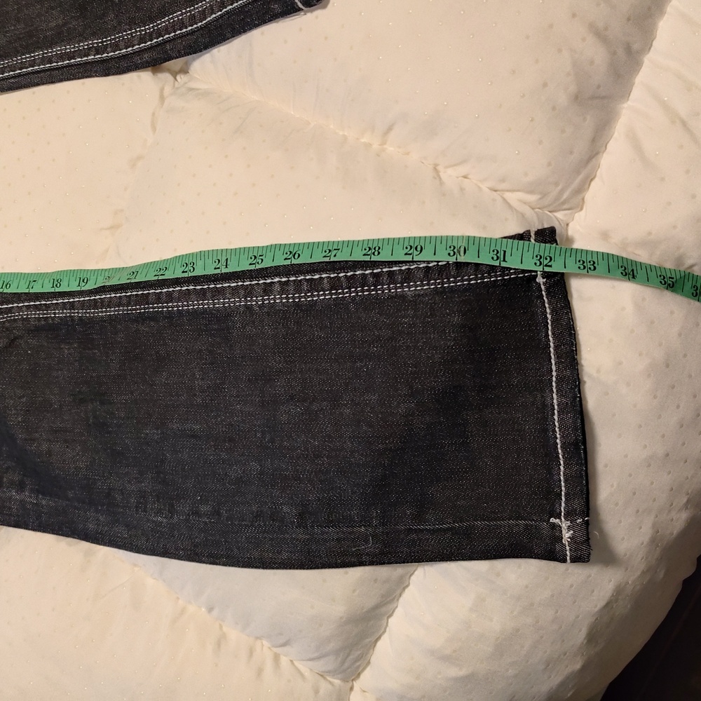 Stylish dark Denim Women's Jeans with crosses on back pockets - Picture 8 of 8